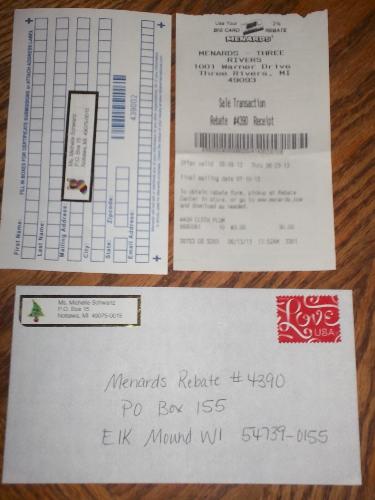Menards Rebate Center Mailing Address